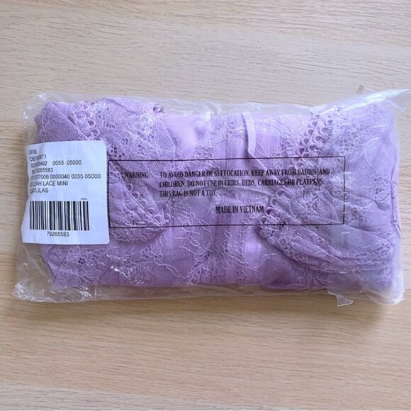 Urban Outfitters | Leah Lace Semi Sheer Romper New Small Lilac Lavender Purple - Picture 8 of 10